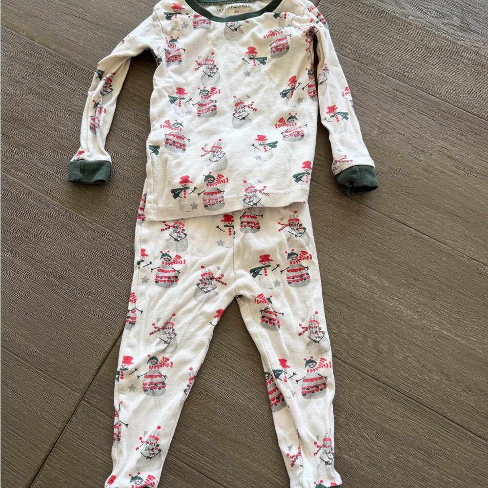 Burt’s Bees Baby Snowman Kids Pajama Set -